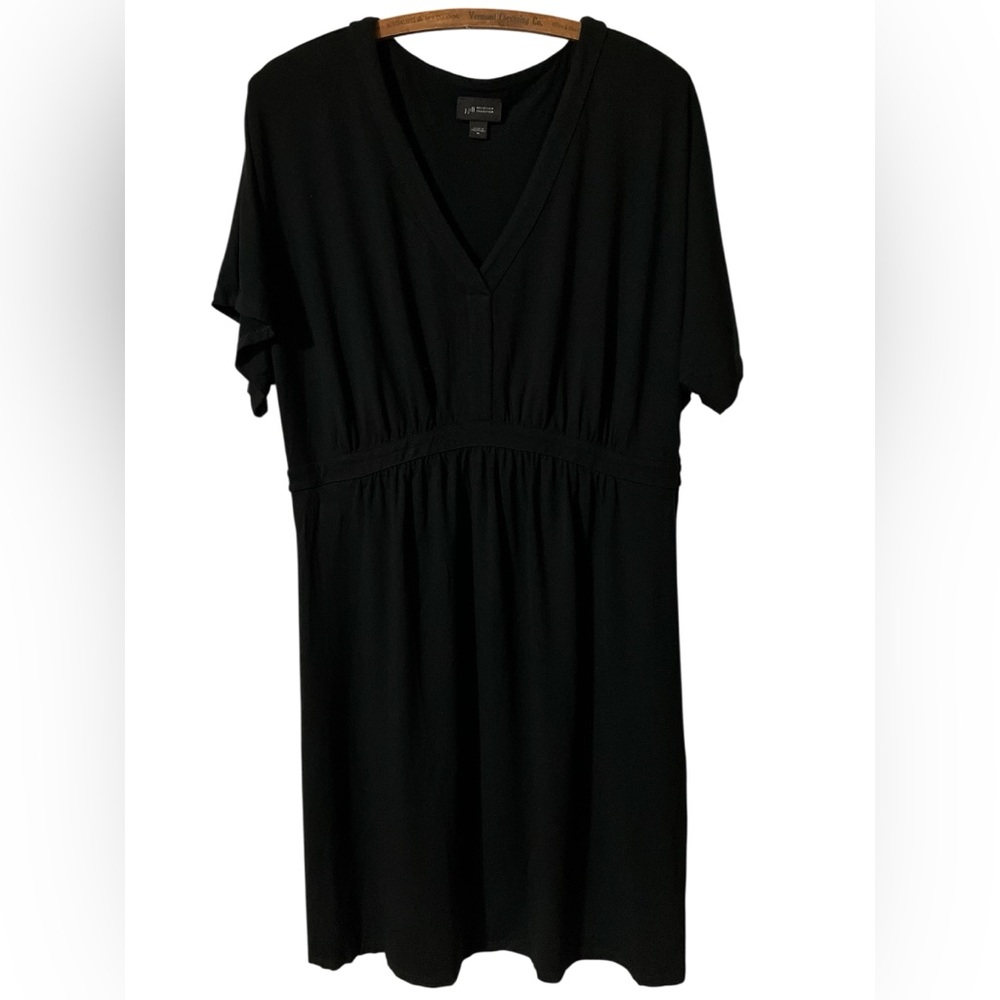J Jill Black Dress Size M Travel Summer Vacation Casual Beach V Neck